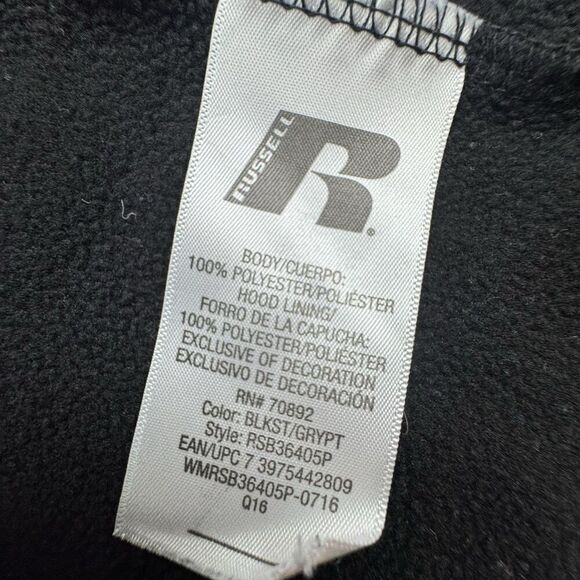 Russell Tech Fleece Full Zip Hoodie Jacket Kids XXL Size 18 - Picture 6 of 7